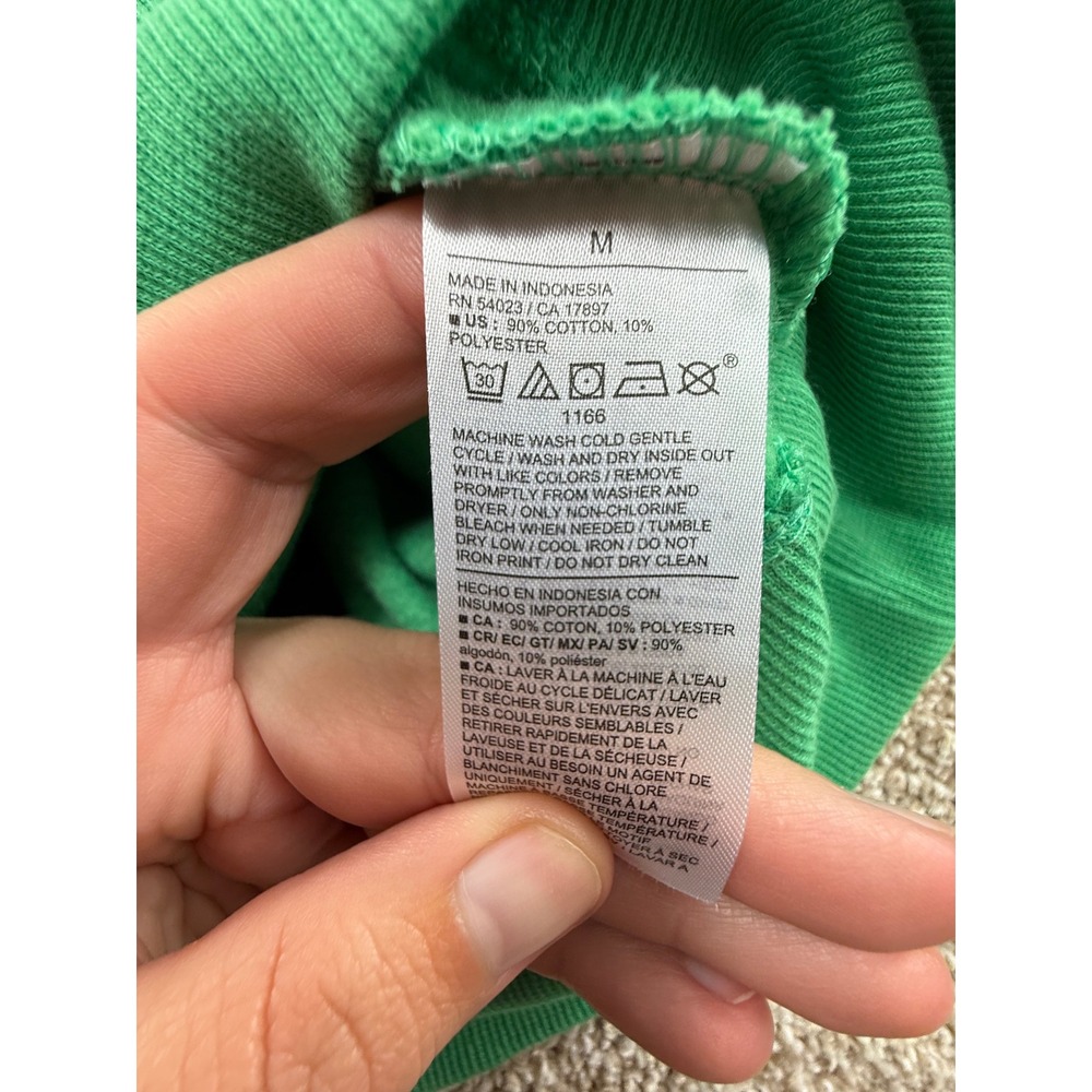 Old Navy Womens Lake Tahoe Cropped Sweatshirt Green M Souvenir Loungewear Casual - Picture 4 of 10